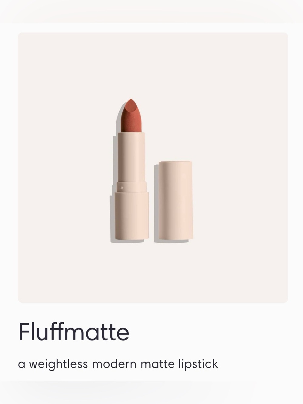 NIB Sunnies Face Fluffmatte [Weightless Modern Matte Lipstick] in BAKED